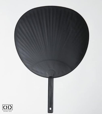 Evantai Fix Tip Frunza din PVC Premium, 43 cm, Negru – Original Deals [3]