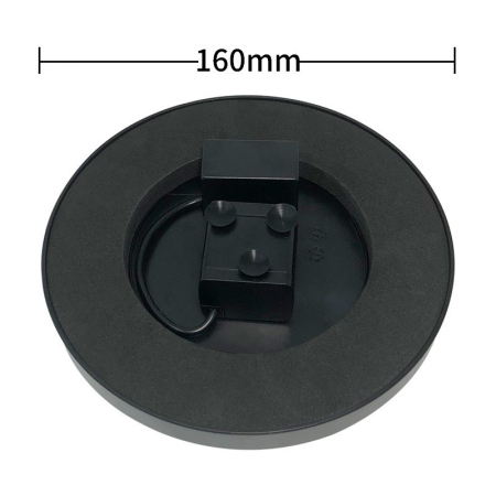 Fantana Arteziana pentru Gradina, , Solara, Automata, Rotunda, 3 Moduri de Pulverizare, Negru, 16 cm [3]