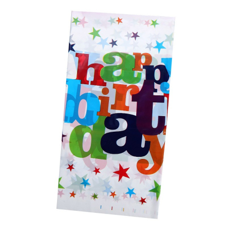 Fata de Masa Dreptunghiulara, , Colectia Happy Birthday, 180 x 108 cm, din Plastic PE, Impermeabila, Multicolor [1]