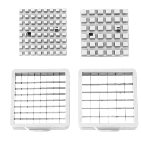 Feliator manual , pentru cartofi pai si legume, din inox, cu 2 dimensiuni de feliere, 25.5 x 11.7 cm, argintiu [1]