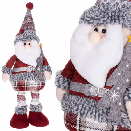 Figurina Craciun, Mos Craciun, picioare telescopice, inaltime extensibila 57-80cm [1]