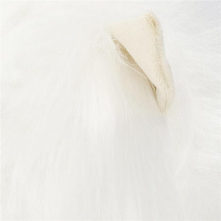 Figurina Craciun, Ren alb cu fular, inaltime 48cm [15]