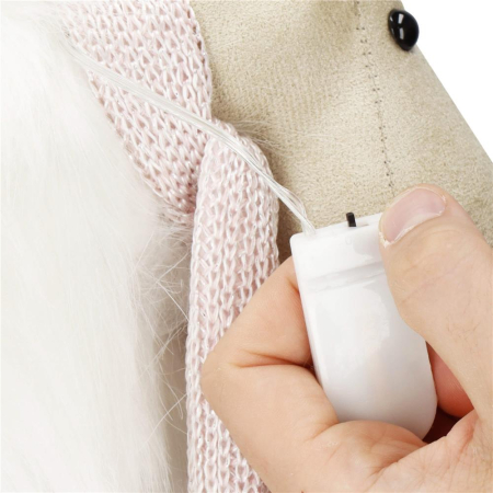 Figurina Craciun, Ren alb cu fular, inaltime 48cm [19]