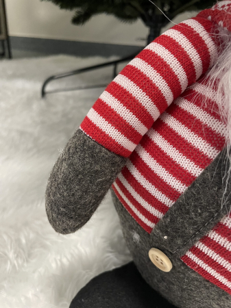 Figurina Craciun, Spiridus cu bluza in dungi, inaltime 80cm [14]