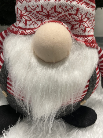 Figurina Craciun, Spiridus cu bluza in dungi, inaltime 80cm [12]