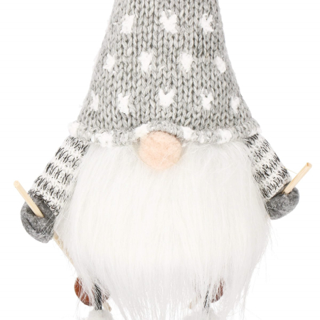 Figurina Craciun, Spiridus pe schiuri, inaltime 33cm [1]