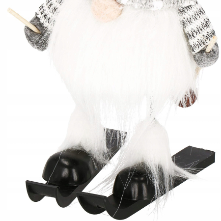 Figurina Craciun, Spiridus pe schiuri, inaltime 33cm [6]
