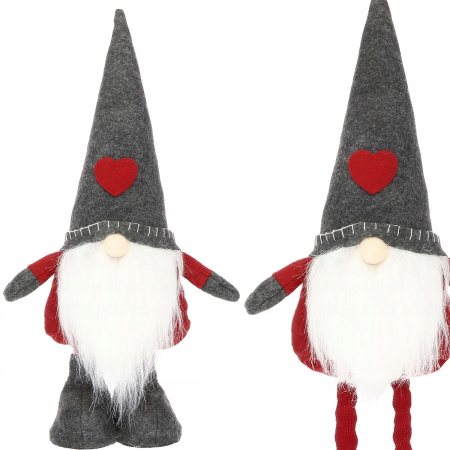 Figurina Craciun, Spiridus, picioare telescopice, inaltime extensibila 52-67cm [1]