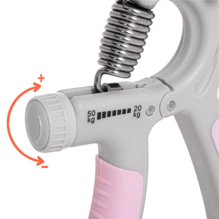 Flexor pentru exercitii antebrat, ajustabil, rezistenta 20-50kg, roz [6]
