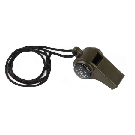 ✨TOATE PRODUSELE✨ - Fluier 3in1, cu Busola si Termometru, pentru Drumetii, Negru