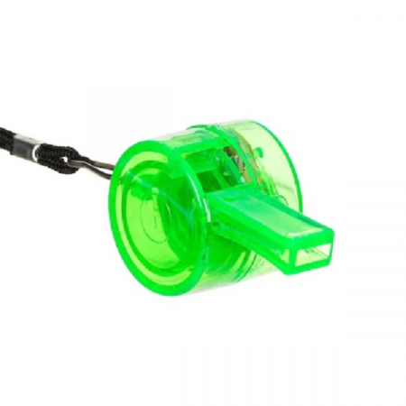 Fluier Puternic cu Lumina LED si Snur pentru Sport si Arbitrii de Fotbal, Handbal, Basket, Premium, Verde [0]