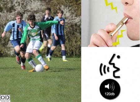 Fluier Dual Foarte Puternic pentru Arbitri Fluier Militar Politie Arbitru Fluier Stadion Fotbal MEci Goarna Meci  Claxon Masina Fluier Anti URS Fluier Aparare Fluier Puternic Spray URS [13]