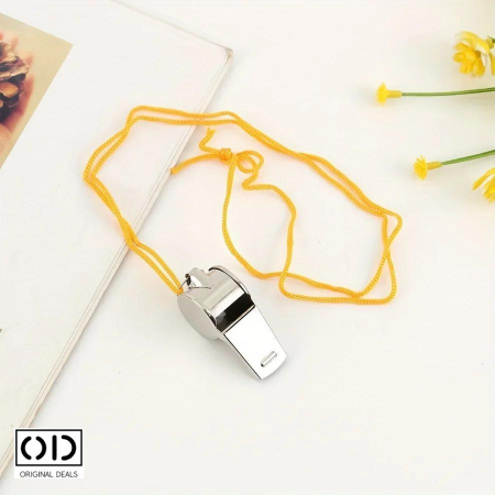 fluier metalic cu bila sunet puternic fluier metalic pentru camping si supravietuire fluier pentru alungat animale salbatice fluier sunet asurzitor outdoor fluier metalic cu snur 4.5 cm fluier puternic pentru drumetii si vanatoare fluier metalic sport arbitru antrenor fluier supravietuire rezistent inoxidabil fluier pentru siguranta in aer liber fluier original deals cu bila interna [2]