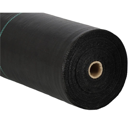Folie agrotextil, mulcire, antiburuieni, filtru UV, 100 x 0.8metri, 90g/m2, negru [8]