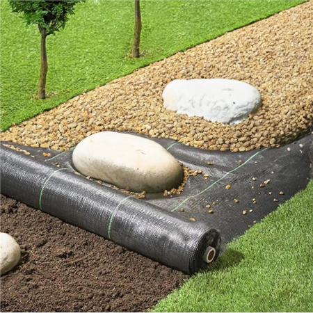 Folie agrotextil, mulcire, antiburuieni, filtru UV, 100 x 0.8metri, 90g/m2, negru [5]