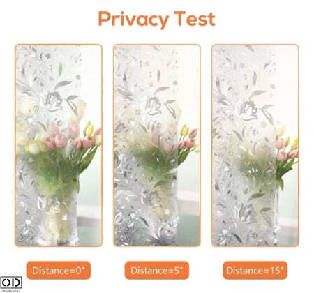 Folie Autoadeziva pentru Protectie Solara si Intimitate pentru Geam si Fereastra, 60 x 200 cm, Lalea 3D [9]