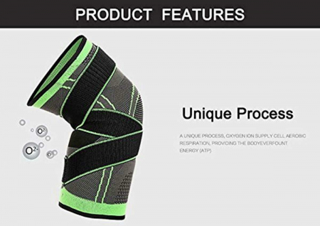 Genunchiera pentru Protectie Genunchi si Picior, Supraelastica pentru Sportivi si Atleti, Premium, Original Deals® [11]