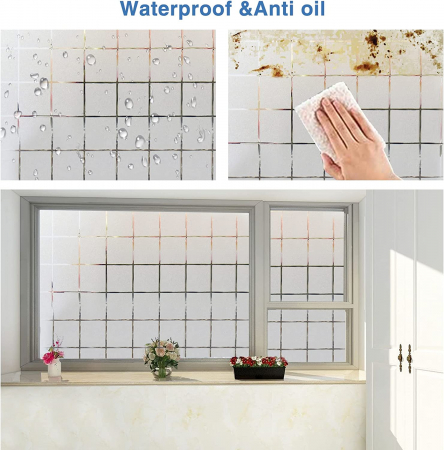 Folie de Protectie pentru Ferestra Geam Cabina de Dus Baie Tutorial aplicare folie de protectie geam Autocolant Geamuri si Ferestre Balcon Protectie Geam Securizat Folie Geam Protectie Intimitate [2]