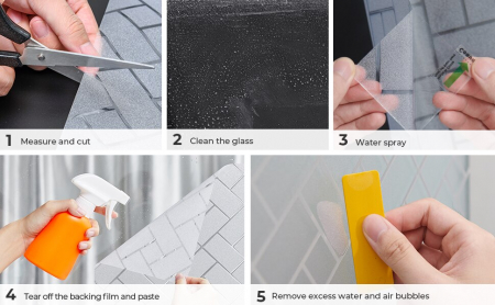 Folie de Protectie pentru Ferestra Geam Cabina de Dus Baie Tutorial aplicare folie de protectie geam Autocolant Geamuri si Ferestre Balcon Protectie Geam Securizat Folie Geam Protectie Intimitate [28]