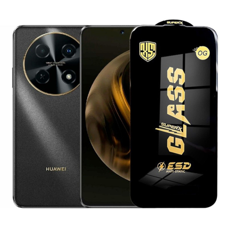 ✨TOATE PRODUSELE✨ - Folie de Protectie pentru Huawei Nova 12 i, , Sticla Securizata ESD, Margini Negre, Rezistenta la Zgirieturi, Antistatica, 0.35 mm, Transparenta