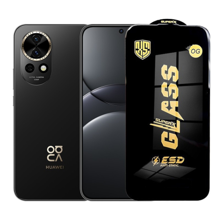 ✨TOATE PRODUSELE✨ - Folie de Protectie pentru Huawei Nova 13, , Sticla Securizata ESD, Margini Negre, Rezistenta la Zgirieturi, Antistatica, 0.35 mm, Transparenta