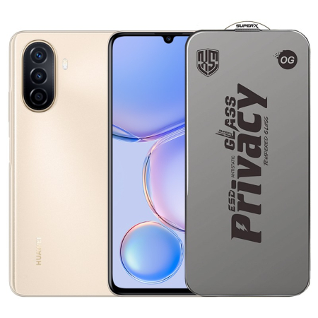 ✨TOATE PRODUSELE✨ - Folie de Protectie pentru Huawei Nova Y71, , Sticla Securizata ESD Antistatica, Super-X Privacy OG, Margini Negre, 0.30 mm, Transparent Inchis