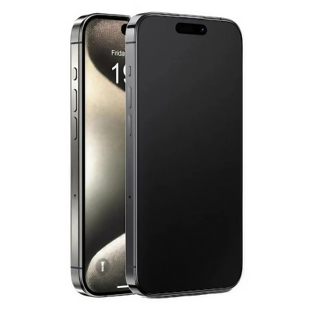 ✨TOATE PRODUSELE✨ - Folie de Protectie, , pentru iPhone 15 Pro Max, Full Cover, Matte Ceramics 9D, Anti-soc, Anti-amprenta, Margini Negre, Transparent