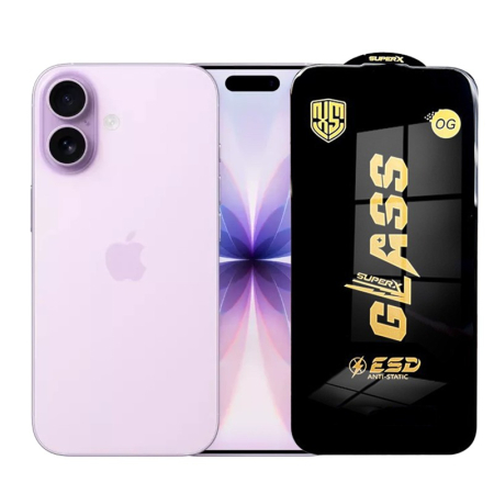 ✨TOATE PRODUSELE✨ - Folie de Protectie pentru iPhone 17, , Sticla Securizata ESD, Margini Negre, Rezistenta la Zgirieturi, Antistatica, 0.35 mm, Transparenta