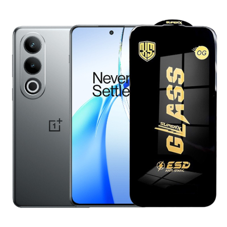 ✨TOATE PRODUSELE✨ - Folie de Protectie pentru OnePlus Ace 3V, , Sticla Securizata ESD, Margini Negre, Rezistenta la Zgirieturi, Antistatica, 0.35 mm, Transparenta