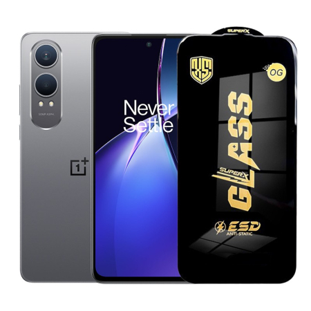 ✨TOATE PRODUSELE✨ - Folie de Protectie pentru OnePlus Nord CE4 Lite, , Sticla Securizata ESD, Margini Negre, Rezistenta la Zgirieturi, Antistatica, 0.35 mm, Transparenta