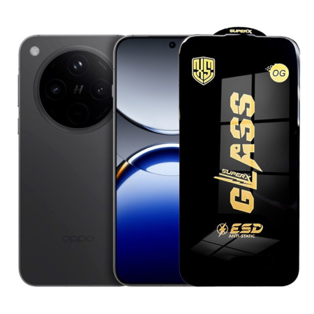 ✨TOATE PRODUSELE✨ - Folie de Protectie pentru Oppo Find X8, , Sticla Securizata ESD, Margini Negre, Rezistenta la Zgirieturi, Antistatica, 0.35 mm, Transparenta