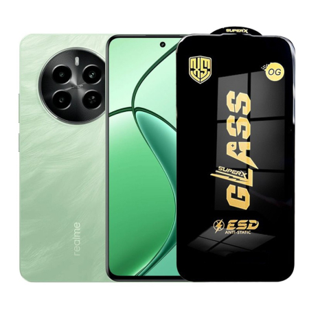 ✨TOATE PRODUSELE✨ - Folie de Protectie pentru Realme P1, , Sticla Securizata ESD, Margini Negre, Rezistenta la Zgirieturi, Antistatica, 0.35 mm, Transparenta