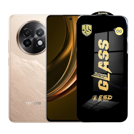 ✨TOATE PRODUSELE✨ - Folie de Protectie pentru Realme13+, , Sticla Securizata ESD, Margini Negre, Rezistenta la Zgirieturi, Antistatica, 0.35 mm, Transparenta