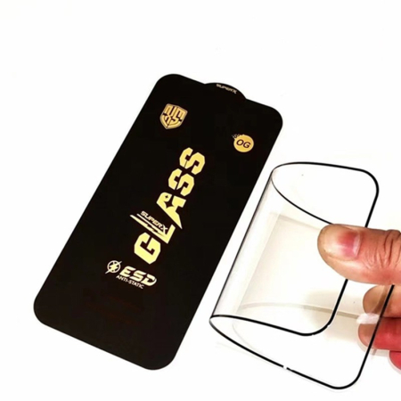 Folie de Protectie pentru Samsung Galaxy M35, , Sticla Securizata ESD, Margini Negre, Rezistenta la Zgirieturi, Antistatica, 0.35 mm, Transparenta [5]