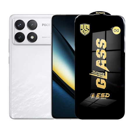 ✨TOATE PRODUSELE✨ - Folie de Protectie pentru Xiaomi Poco F6 Pro, , Sticla Securizata ESD, Margini Negre, Rezistenta la Zgirieturi, Antistatica, 0.35 mm, Transparenta