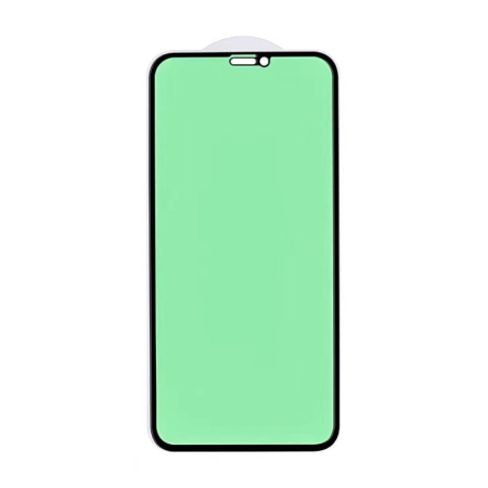 Folie de Sticla Securizata pentru Apple iPhone 15 Pro, , Lumina Verde Anti-Blue Ray, Auto-Aplicare, Protectie Completa 9D, Verde [4]