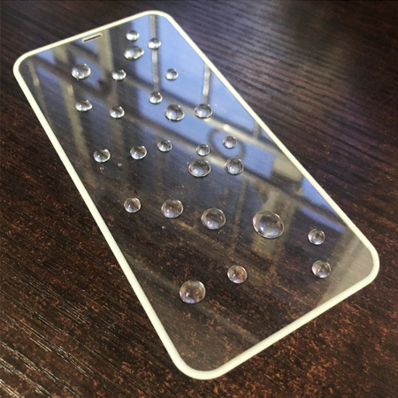 Folie de Sticla Securizata pentru Apple iPhone 15 Pro Max, , Luminous, Margine Fosforescenta Neon din Silicon, Mat, Anti-Amprenta, Protectie Completa, 9H, Alb [1]