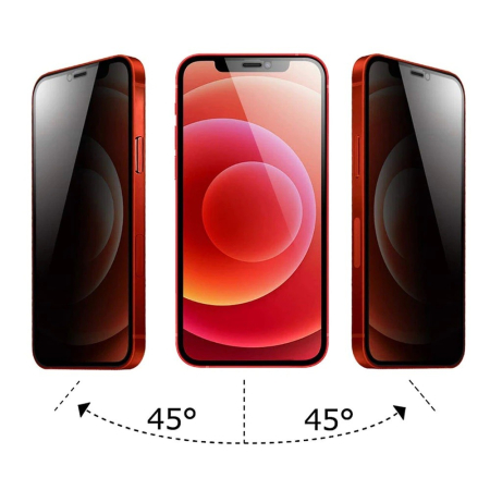 Folie ecran pentru iPhone 14 Pro, Sticla Privacy, Transparenta, Protectie Completa [3]