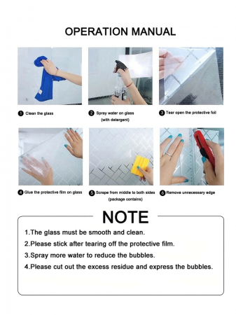 Folie de Protectie pentru Ferestra Geam Cabina de Dus Baie Tutorial aplicare folie de protectie geam Autocolant Geamuri si Ferestre Balcon Protectie Geam Securizat Folie Geam Protectie Intimitate [8]