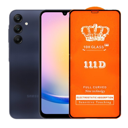 ✨TOATE PRODUSELE✨ - Folie Securizata pentru Samsung A25 5G, , Sticla de Protectie Compatibila cu Samsung A25 5G, Full Cover 111D, 10H GLASS, Margini Negre, Transparenta