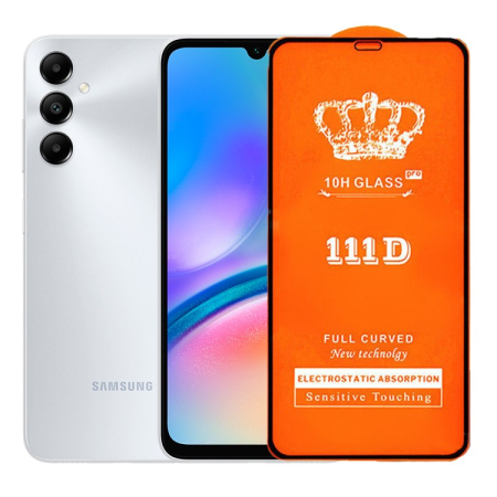 ✨TOATE PRODUSELE✨ - Folie Securizata pentru Samsung Galaxy A05S, , Sticla de Protectie Compatibila cu Samsung Galaxy A05S, Full Cover Series 111D, 10H GLASS, Margini Negre, Transparent