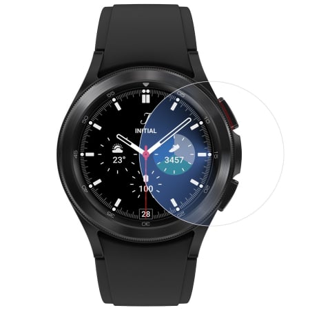 ✨TOATE PRODUSELE✨ - Folie Securizata pentru Samsung Galaxy Watch4 Classic 46mm, , Sticla de Protectie Compatibila cu Samsung Galaxy Watch4 Classic46MM, Sticla Securizata 2.5 D, Transparent