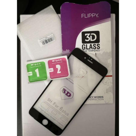 Folie Sticla Apple iPhone 6 Plus ® 4D/5D Negru [3]