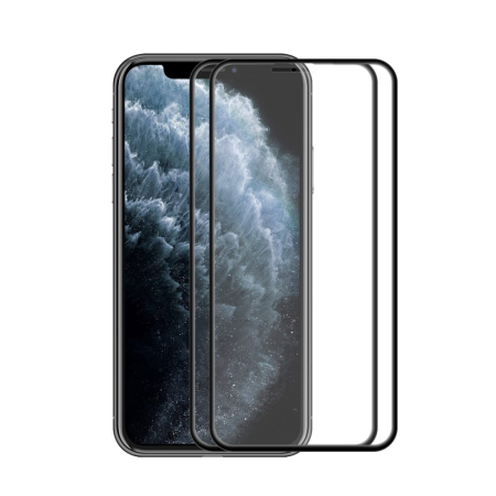Folie Sticla ® compatibila cu Apple iPhone X/XS 111D Negru [3]