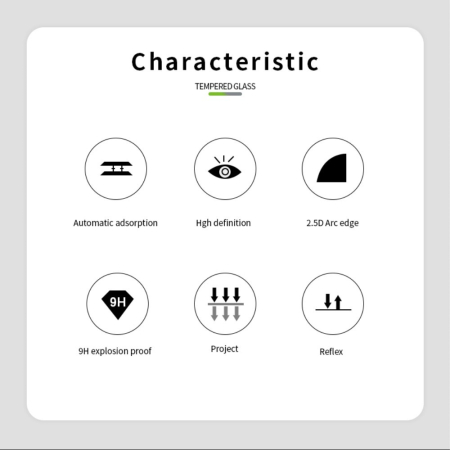 Folie Sticla ® compatibila cu Xiaomi Redmi 9 111D Negru [15]