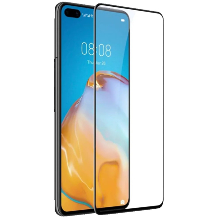 Folie Sticla Securizata Full Glue - Folie Sticla Curbata, compatibila cu Huawei P40 Pro, 