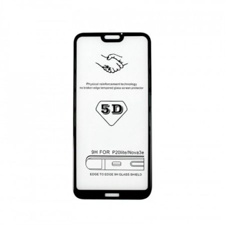 Folie Sticla Securizata 5D - Folie Sticla Curbata Samsung Galaxy S9 Plus Full Glue 4D/5D Negru