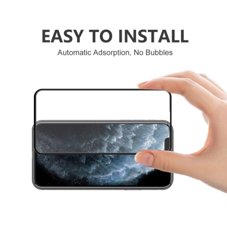 Folie Sticla ® pentru Apple iPhone 11/XR 111D Negru [4]