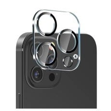 ✨TOATE PRODUSELE✨ - Folie Sticla pentru camera, compatibila cu Apple iPhone 14 / 14 Plus, Transparent cu margini negre