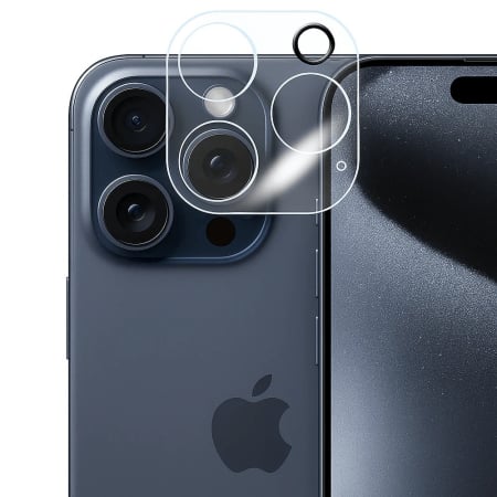 ✨TOATE PRODUSELE✨ - Folie Sticla pentru Camera, , Pentru Apple iPhone 16 Pro, 3D, Transparent